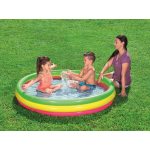 Detský nafukovací bazén troj-farebný 152cm x 30cm 51103
